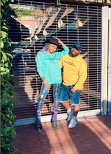 Load image into Gallery viewer, Forbes Black Sweatshirt - Teal