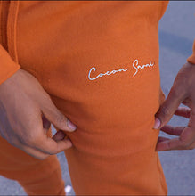 Load image into Gallery viewer, Forbes Black Sweat Suit (Pumpkin)