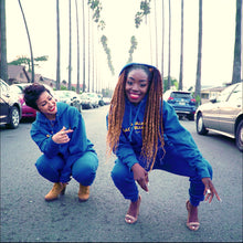 Load image into Gallery viewer, Forbes Black Sweat Suit (Royal Blue)