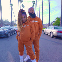 Load image into Gallery viewer, Forbes Black Sweat Suit (Pumpkin)