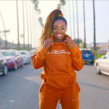 Load image into Gallery viewer, Forbes Black Sweat Suit (Pumpkin)