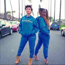 Load image into Gallery viewer, Forbes Black Sweat Suit (Royal Blue)