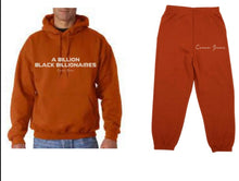 Load image into Gallery viewer, Forbes Black Sweat Suit (Pumpkin)