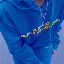 Load image into Gallery viewer, Forbes Black Sweat Suit (Royal Blue)

