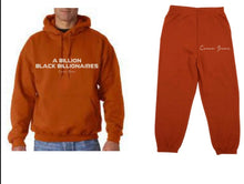 Load image into Gallery viewer, Forbes Black Sweat Suit (Pumpkin)
