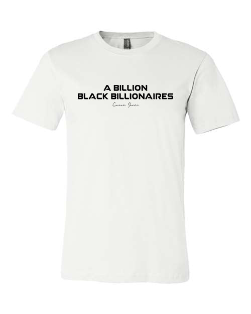 Forbes Black Tee in White